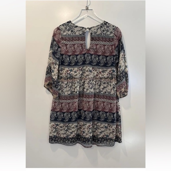 C Wonder Floral Print Shift Dress Boho Peasant Womens Size Medium (699) - Picture 2 of 9